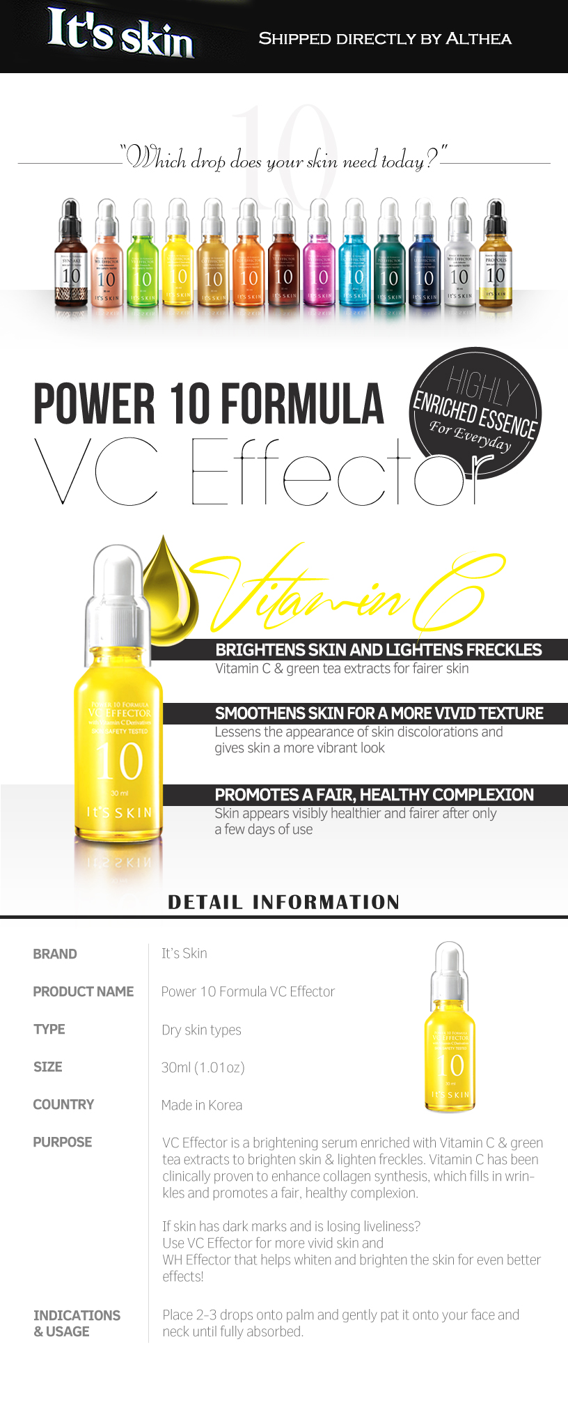 power 10 formula vc effector